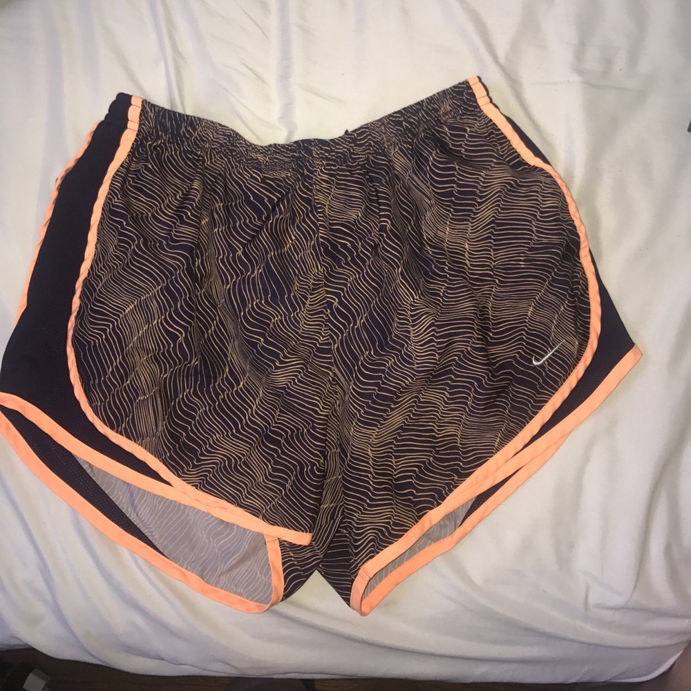 Purple and Orange Nike Shorts